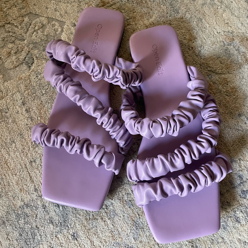 Purple Open Edit Sandals